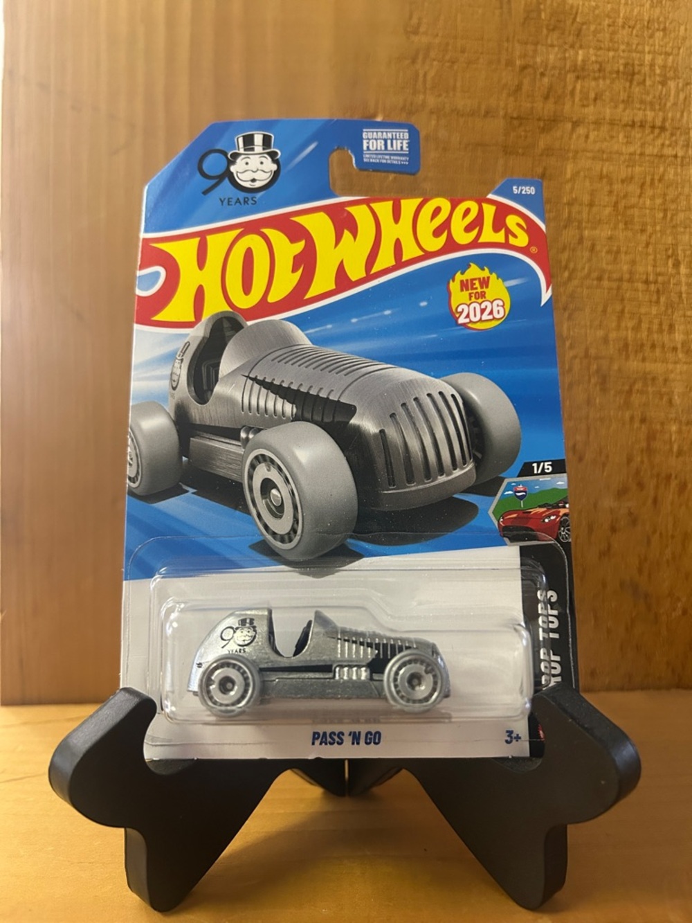 Hot Wheels Pass 'N Go Metallic Silver Die-Cast Toy Car